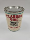 Vintage Clabber Girl Baking Powder Tin 5 Lb Hulman   Co Original Large Empty