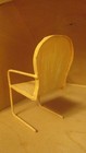 Vintage Yellow Dollhouse Furniture Metal Lawn Chair Mid Century Modern