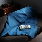 Used French Army Wool Blanket - Sax Blue