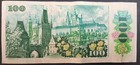 1989 Czechoslovakia 100 Korun P97  A03-644394  Scarce Short-lived Issue 