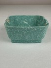 Vintage Mid-century Speckled Turquoise Melamine Ashtray     Mcm 