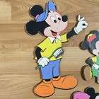 Vtg Walt Disney Mickey   Donald Bathtime School Wall Decor Cutout Cardboard Lot