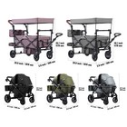 Uimoso Double Stroller For 2 Kids Collapsible Toddler Wagon Stroller With Canopy