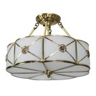 Vintage Ceiling Light Chandelier Stained Glass Lamp Flush Mount Fixture 110-220v