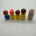 Vintage Fisher Price Little People Family Lot Of 5 Dad Mom Boys Girl
