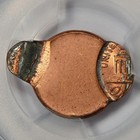 Pcgs Ms65rd Both Off Center Flip-over Double Struck Lincoln Cent Mint Error Wow