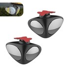 2pcs Car Blind Spot Mirror  Hd Crystal Glass Blind Spot Mirror With Abs