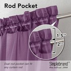  Purple Sheer Curtains 72 Inches Long 2 Panels For 42 w X 72 l  pack Of 2  Plum