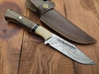 Custom Handmade Damascus Steel Edc Knife Camping Survival Skinner Hunting Knife