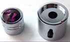 Cb Radio Knob On off Volume Squelch Purple Jewel 2 Piece Chrome Up 21789 Each