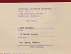 Vintage 1960 s Montreal Alouettes Canadian Football League Player Contract Cfl