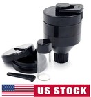 Plastic Spice Funnel Crank Grinder Hand Mill Dia 1 6 Inch Portable W  Glass Vial