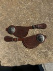 Buddy Foster Spur Straps W  Silver Buffalo Western Rodeo Ranch Cowboy Spurs Read
