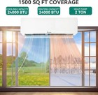 24000 Btu Mini Split Ac Heat Pump 20 Seer2 230v Inverter Wifi Alexa 1500 Sq  Ft
