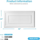 Art3d 12-pack Pvc Drop Ceiling Tiles  Glue Up Ceiling Tiles  24x48in 96 Sq ft