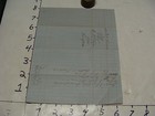 Vintage Paper From Dr  Parsons Estate  1860 Big Receipt Food