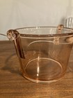 Fostoria Glass 2443 Rose Pink Ice Bucket Tub Bowl Handles Art Deco Vintage 1930s