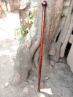 1920s Style Wooden Walking Stick   African Rosewood   Mahogany Cane Vintage Gift
