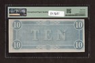 1864  10 T-68 Confederate States Of America - Pmg 64 Epq