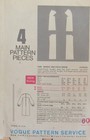 Vintage 60s Vogue Womens 10 Pullover Dress Yoke Forms Sleeve Mod Easy Pattern