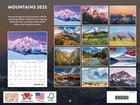 Mountain Calendar 2025 Mountains Monthly Wall Calender 12 Month