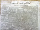 1813 Washington Dc Newspaper W 3 Runaway Slave Reward Ads   2 Slave For Sale Ads