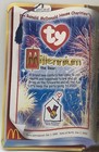 Mcdonalds Ty Millennium The Bear Beanie Baby Rare Retired Jan 1  1999 Dob