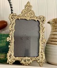Vintage Brass Gold Tone Ornate Florentine Renaissance Style Picture Frame