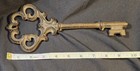 Antique Vintage Victorian Style Ornate Cast Iron Large 10  Skeleton Key Decor