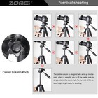 Zomei Q111 Aluminum Portable Tripod Stand Travel For Photography Broadcast Live