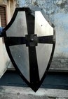 Halloween Hand-forged Gothic Layered Steel Cross Shield Medieval Battle Armor