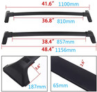 Roof Rack Crossbars For Toyota Rav4 2026-2027 Fits Flush Rails - Black