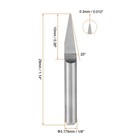 1 8  Shank 0 3mm Tip 20 Degree Carbide Wood Engraving Bit Cnc Router Tool 10pcs