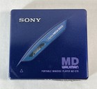 Sony Mz-e70 Walkman Portable Md Player Blue Mega Bass In Box - Excellent