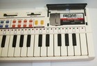 Vintage 80 s Casio Pt-80 Mini Synth Electronic Keyboard W  Rom Pack Ro-551   Psu