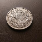 1947 Curved And Straight Canada 50 Cents George Vi Silver Half Dollar Coin Fifty