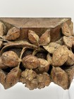 Antique Hand   carved Wooden Corbel Architectural Salvage Vines Flower Leaves