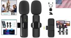 2 Pack Wireless Lav Mic For Iphone With Noise Reduction - Ideal For Streaming