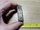 Vintage Letterpress Printing Block Coca Cola Bottle Advertising