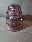 Purple  Amethyst Glass  Whitall Tatum No 1 Telephone Insulator Usa 