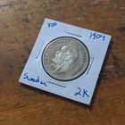 Sweden 0 800 Silver Oscar Ii 1904 2 Kronor Km  760 Toner