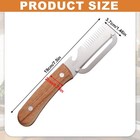 Multifunctional Stainless Steel Vegetable Peeler Knife With Wooden Handle 