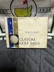 Vintage Antique Custom Golf Balls Liquid Center Brass Craft Full Dozen With Box