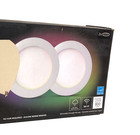 Globe Electric Wi-fi Smart 6 In  Ultra Slim Led Recessed Lighting Kit 2-pack