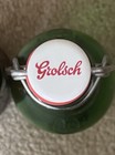 Grolsch Lager Beer Bottles Amber Brown And Green Glass Porcelain Swing Top 2