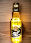 Vintage Miller Beer Lighted Sign 3d Beer Bottle  Miller Genuine Draft  32  Tall