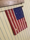 Vintage Miniature United States Flag With 48 Stars - Ww2 Era Pocket Flag- Look 