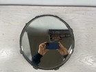 Antique Beveled Mirror Repousse Vanity Plateau   Cake Plate 12   