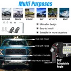 12  Inch 450w Led Work Light Bar Combo Spot Flood Driving Off Road Suv Atv Usa