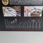 Cangshan Rain Ii Series 103-piece Stainless Steel 18 10 Forged Flatware Set